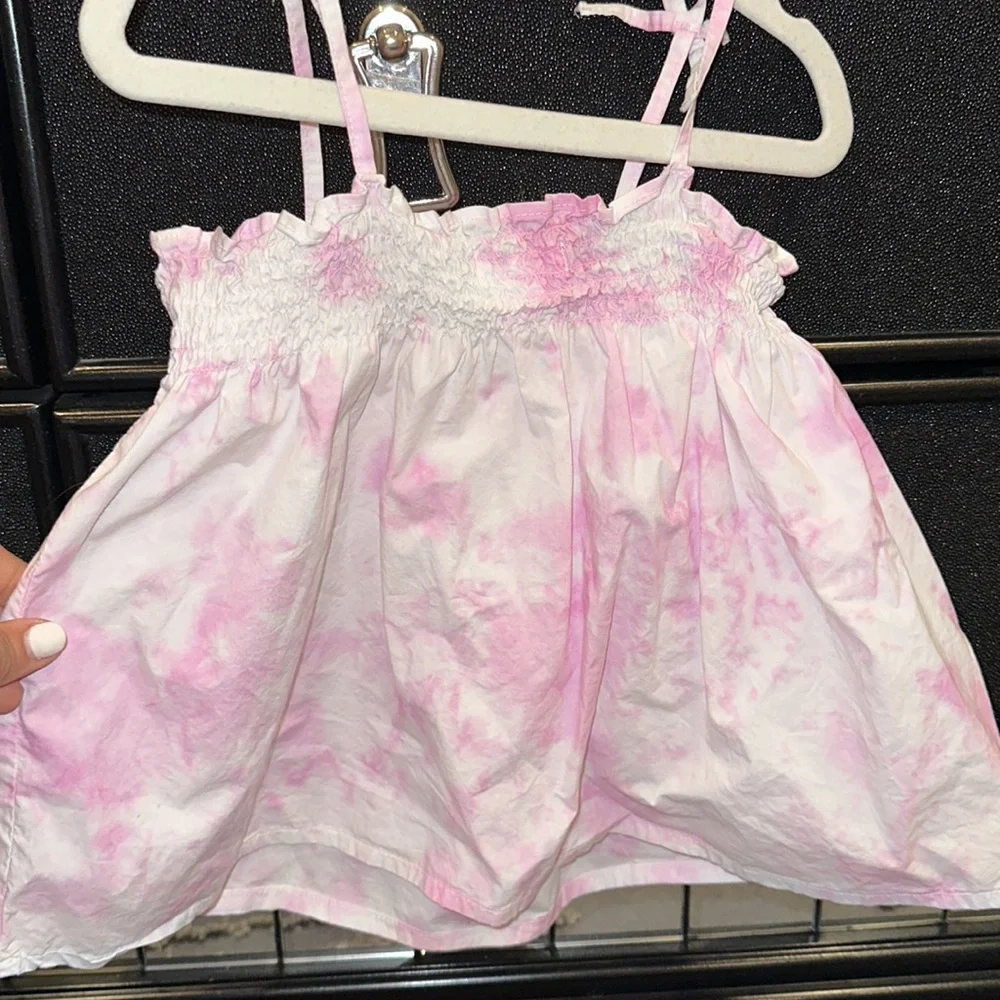 ZARA GIRLS PINK TIE DYE TOP - Picture 6 of 6